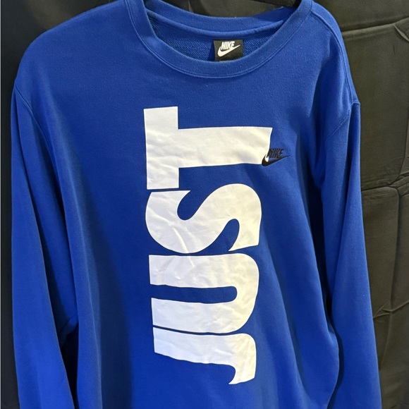 Pre loved Blue Nike Sweatshirt Size XXl - Picture 1 of 2